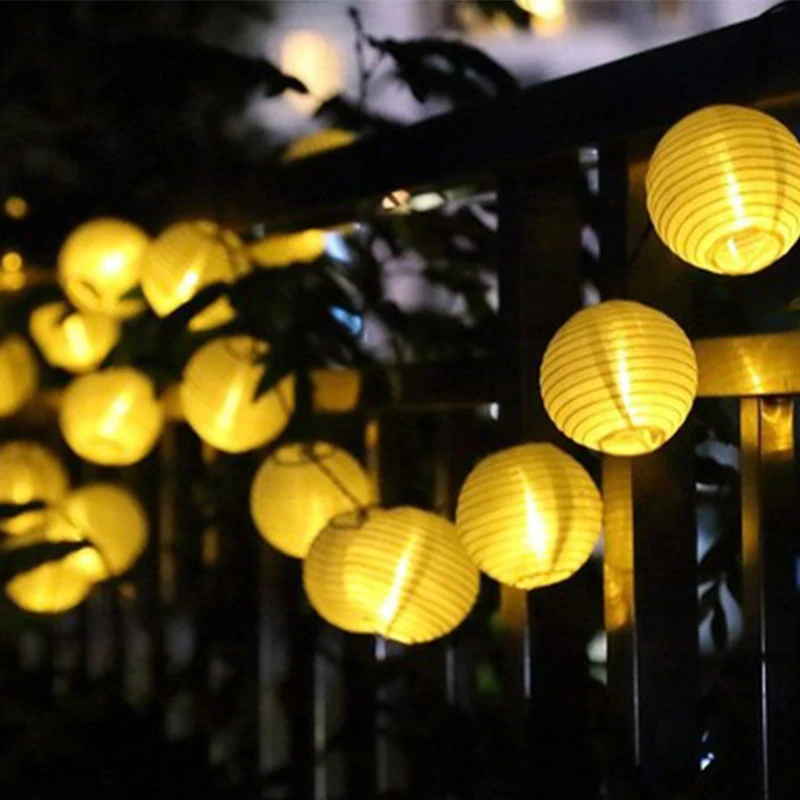 LED Solar Light Lantern String Lights Ball 20 LED Solar Garland Home Outdoor Fairy Lights Christmas Lighting for Garden Decorate
LED Solar Light Lantern String Lights Ball 20 LED Solar Garland Home Outdoor Fairy Lights Christmas Lighting for Garden Decorate