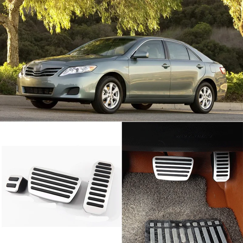 Алюминиевый нескользящий чехол для педали газа тормоза Toyota Camry/high Lander/Land Cruiser/