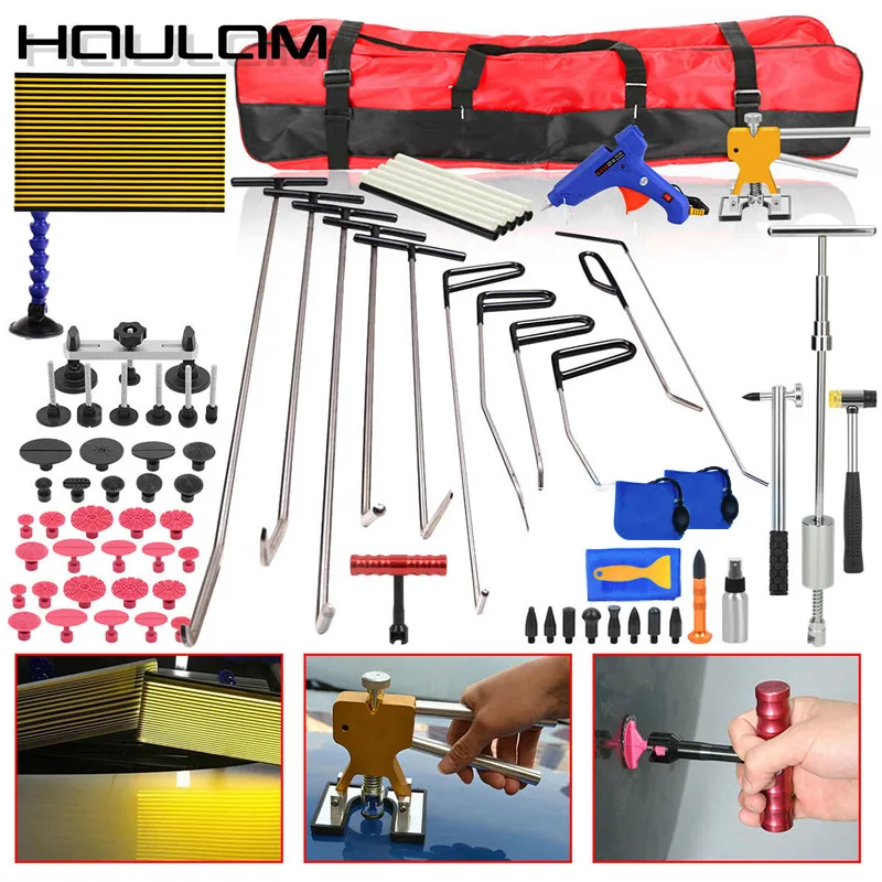 FURUIX Tools Paintless Dent Repair push rod hooks LED lamp Car Hail Puller Lifter Removal Rod Tab Hammer Tool Kit glue
FURUIX Tools Paintless Dent Repair push rod hooks LED lamp Car Hail Puller Lifter Removal Rod Tab Hammer Tool Kit glue
