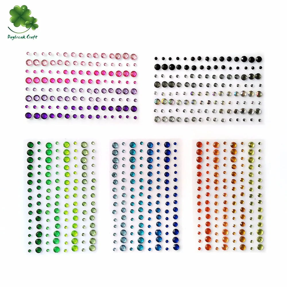 (Packs of 25) Self Adhesive Rhinestones 120pcs / 4colors mix acrylic gem sticker scrapbooking embellishments
(Packs of 25) Self Adhesive Rhinestones 120pcs / 4colors mix acrylic gem sticker scrapbooking embellishments