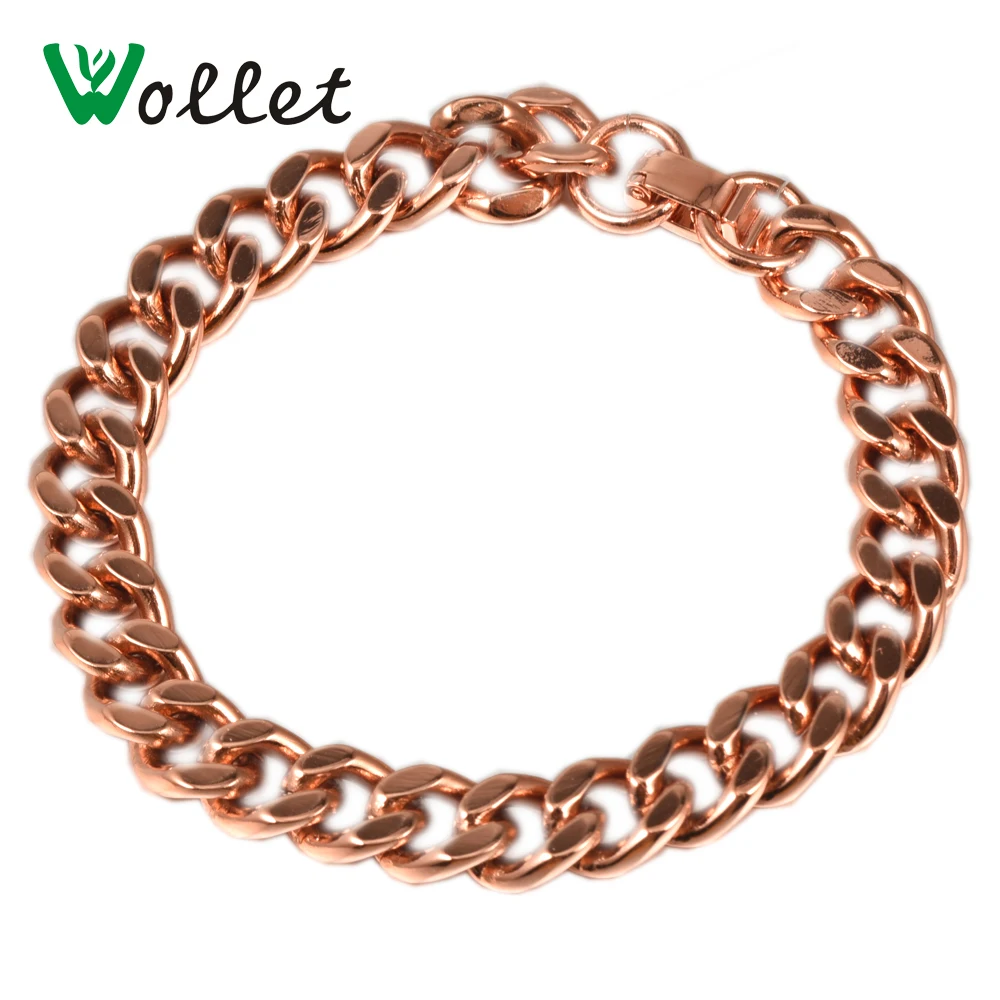 Wollet Jewelry Copper Chain Bracelet Rose Gold Color For Women Men Couple Valentine's Day
Wollet Jewelry Copper Chain Bracelet Rose Gold Color For Women Men Couple Valentine's Day