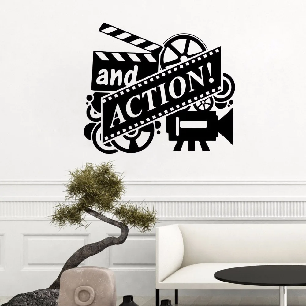 Action Movie Wall Decal Film Reel Cinema Wall Sticker Home Cinema Theater Decor Removable Vinyl Film Action Wall Mural AY1018
Action Movie Wall Decal Film Reel Cinema Wall Sticker Home Cinema Theater Decor Removable Vinyl Film Action Wall Mural AY1018