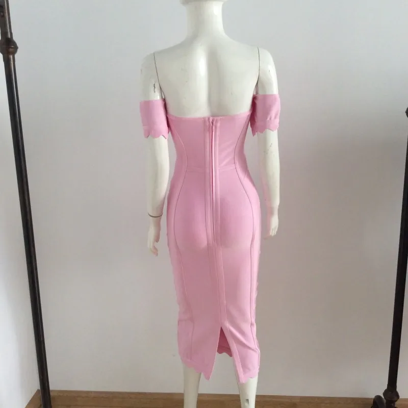2020 New Summer Elegant Pink Bandage Dress Women Sexy Off The Shoulder Evening Party Bodycon Dresses Strapless Club Vestidos
2020 New Summer Elegant Pink Bandage Dress Women Sexy Off The Shoulder Evening Party Bodycon Dresses Strapless Club Vestidos