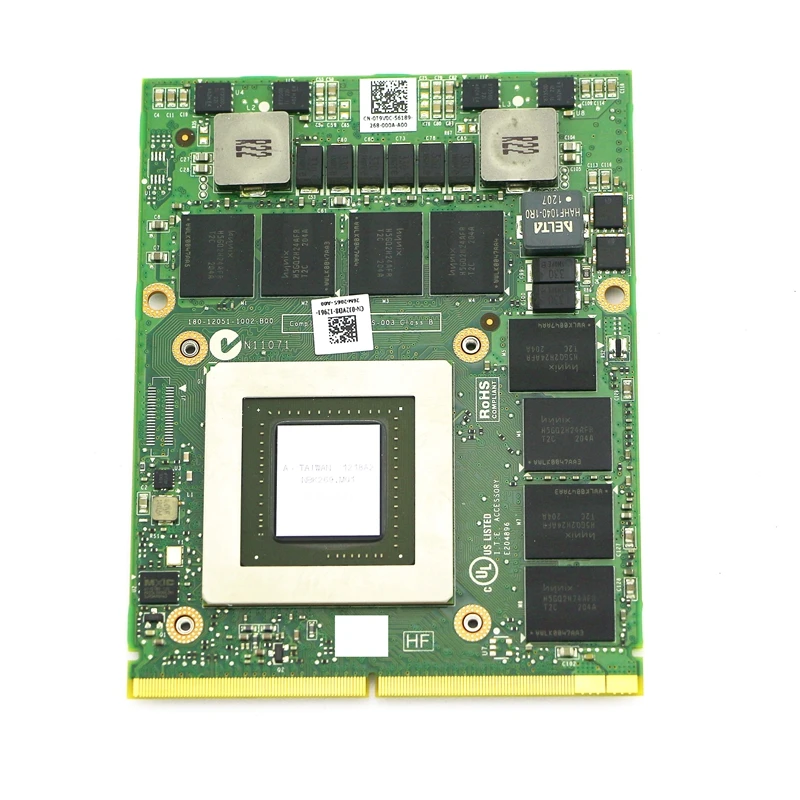 Genuine New Quadro K5000M 4GB Video Graphics Card - T9V0C / J2VD8 for Dell Precision M6600 / M6700
Genuine New Quadro K5000M 4GB Video Graphics Card - T9V0C / J2VD8 for Dell Precision M6600 / M6700