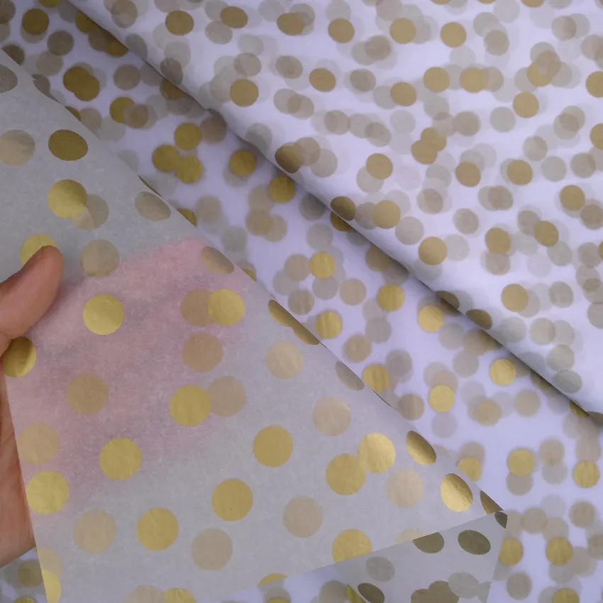 1000pcs Fashion Gold Polka Dots Tissue Paper for Party & Decoration Wholesale Free Shipping
1000pcs Fashion Gold Polka Dots Tissue Paper for Party & Decoration Wholesale Free Shipping
