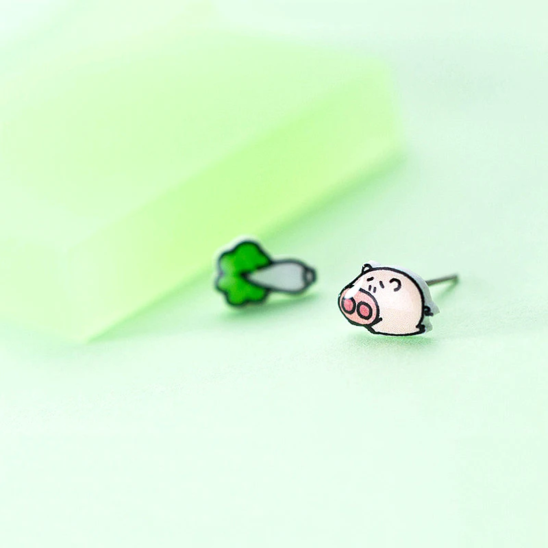 PONYKISS Romantic S925 Sterling Silver Minimalist Fashion Pig Vegtable Stud Earrings Girls Cute Accessory Birthday Party Gift
PONYKISS Romantic S925 Sterling Silver Minimalist Fashion Pig Vegtable Stud Earrings Girls Cute Accessory Birthday Party Gift