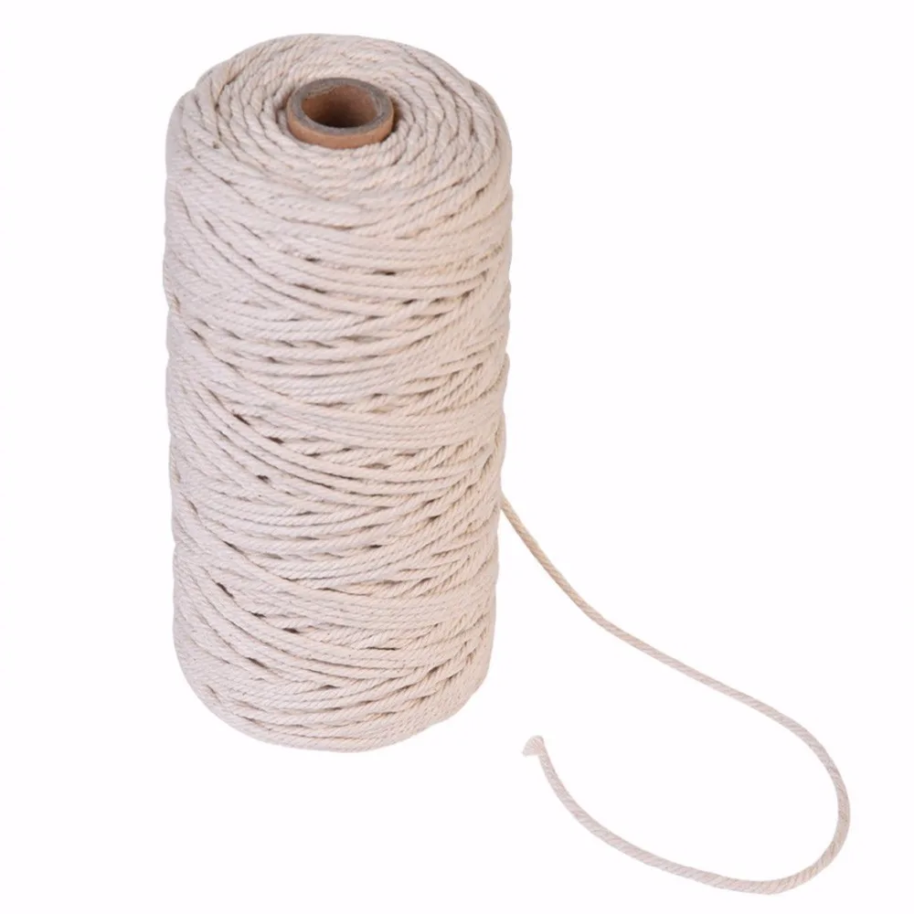 3mmx200m Natural Beige White Cotton Twisted Cord Rope Craft Macrame String Handmade Decorative Accessories DIY
3mmx200m Natural Beige White Cotton Twisted Cord Rope Craft Macrame String Handmade Decorative Accessories DIY
