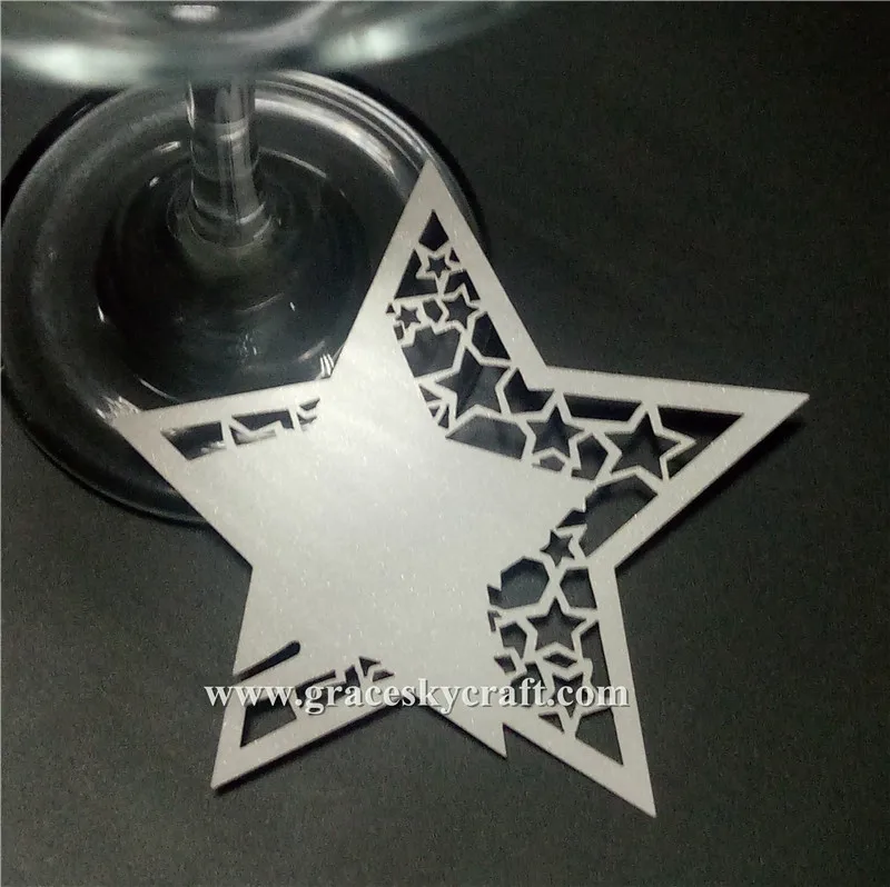50pcs Free Shipping hollow stars design laser Cut Place name Seat Invitation Cup Cards for Wedding Birthday party supplies
50pcs Free Shipping hollow stars design laser Cut Place name Seat Invitation Cup Cards for Wedding Birthday party supplies