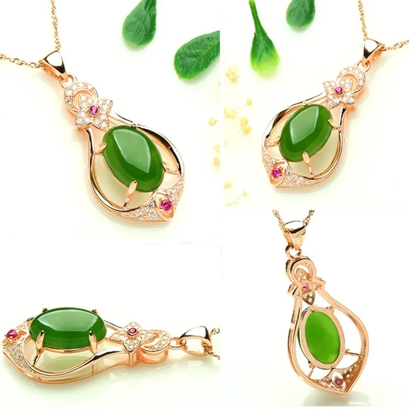 OMHXZJ Wholesale European Fashion Woman Girl Party Wedding Gift Green Jasper Zircon S925 Sterling Silver Pendant Necklace NA101
OMHXZJ Wholesale European Fashion Woman Girl Party Wedding Gift Green Jasper Zircon S925 Sterling Silver Pendant Necklace NA101