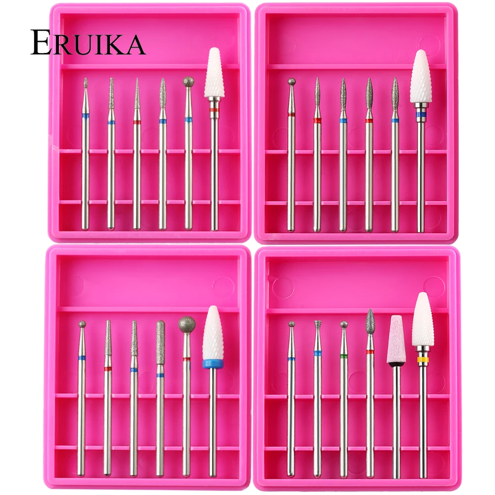 ERUIKA Ceramic Diamond Nail Drill Bit Rotary Electric Burr Cuticle Clean Bits Nail Milling Cutter For Manicure Drill Accessories
ERUIKA Ceramic Diamond Nail Drill Bit Rotary Electric Burr Cuticle Clean Bits Nail Milling Cutter For Manicure Drill Accessories