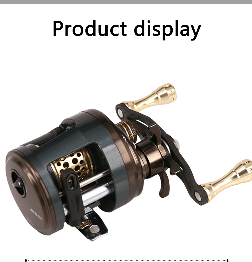 2019 new Jsk50/51 small Drum wheel 11BB Seawater prevention All metal Bait casting Reel Speed ratio: 6.2:1 Carbon rocker
2019 new Jsk50/51 small Drum wheel 11BB Seawater prevention All metal Bait casting Reel Speed ratio: 6.2:1 Carbon rocker