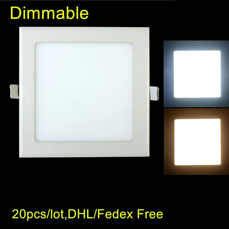 20Pcs Ultra thin Recessed LED Downlight 3W/4W/6W/9W/12W/15W/25W Dimmable LED Panel bulb lamp light AC85-265 LED Drive Include
20Pcs Ultra thin Recessed LED Downlight 3W/4W/6W/9W/12W/15W/25W Dimmable LED Panel bulb lamp light AC85-265 LED Drive Include