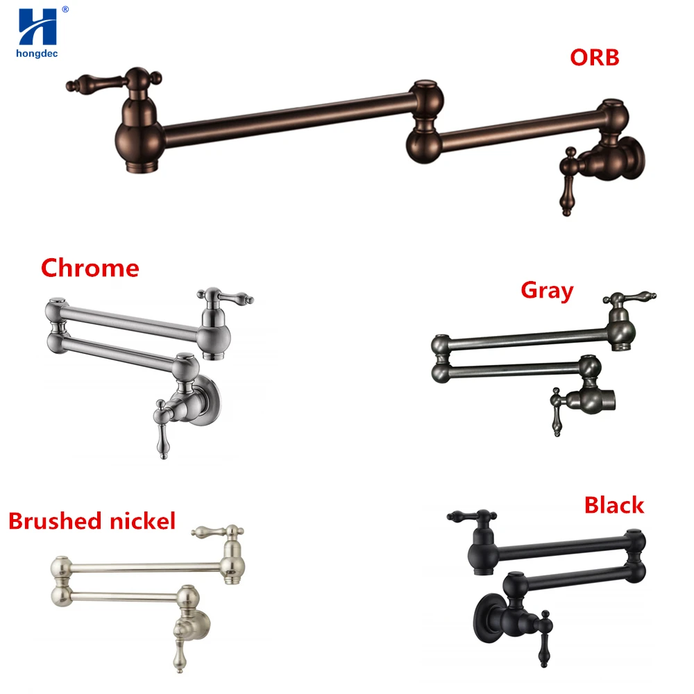 Hongdec Wall Mount Pot Filler Folding Faucet Stretchable Double Joint Swing Arm Kitchen tap
Hongdec Wall Mount Pot Filler Folding Faucet Stretchable Double Joint Swing Arm Kitchen tap