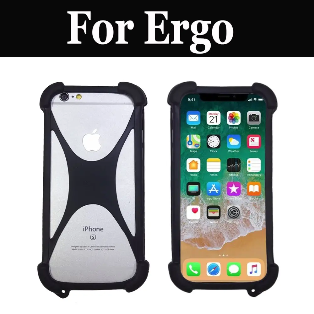 Мягкий силиконовый чехол бампер для смартфона резиновый коврик Ergo F500 A502 Aurum F501 Magic