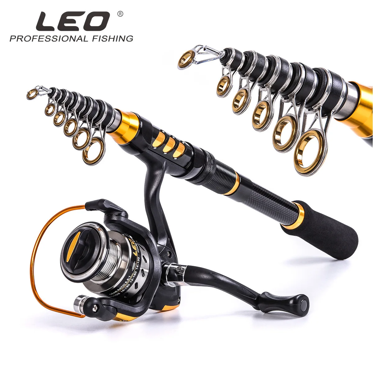 LEO Ultra short Carbon mini aluminium alloy Reel seat Lure Fishing Tackle Telescopic Fishing rod combination spinning fish reel
LEO Ultra short Carbon mini aluminium alloy Reel seat Lure Fishing Tackle Telescopic Fishing rod combination spinning fish reel
