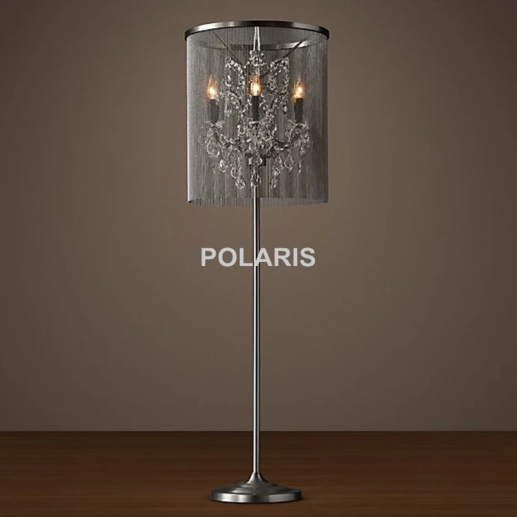 Factory Outlet Modern Vintage Crystal Candle Floor Lamp Aluminum Chain Floor Light Home Lighting Decoration by Polaris Lighting
Factory Outlet Modern Vintage Crystal Candle Floor Lamp Aluminum Chain Floor Light Home Lighting Decoration by Polaris Lighting