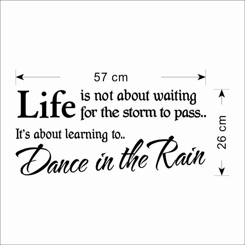 life is learning to dance in the rain quote wall stickers for living room indoor wall art decor vinyl removable stickers
life is learning to dance in the rain quote wall stickers for living room indoor wall art decor vinyl removable stickers