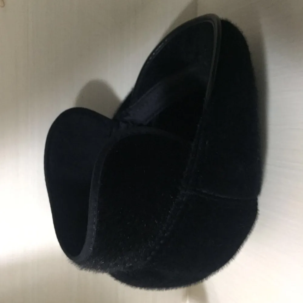 

MTTZSYLHH Men's winter thickening imitation mane classic beret warm outdoor with earmuffs