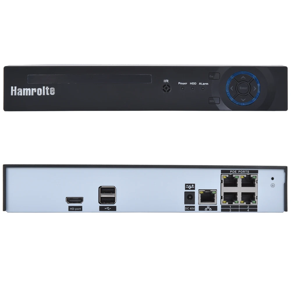 CCTV NVR 4CH H.265 POE NVR Max 4K выход для IEEE802.3af 48V POE IP камера Поддержка обнаружения движения удаленный доступ Xmeye Cloud
CCTV NVR 4CH H.265 POE NVR Max 4K выход для IEEE802.3af 48V POE IP камера Поддержка обнаружения движения удаленный доступ Xmeye Cloud