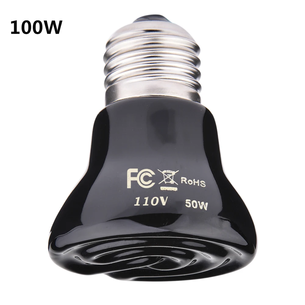 110v US plug Pet Heat Light Lamp Ceramic Infrared Emitter warm Lamp Heating Light Bulb For Pet Snake Lizard Brooder Breeding
110v US plug Pet Heat Light Lamp Ceramic Infrared Emitter warm Lamp Heating Light Bulb For Pet Snake Lizard Brooder Breeding