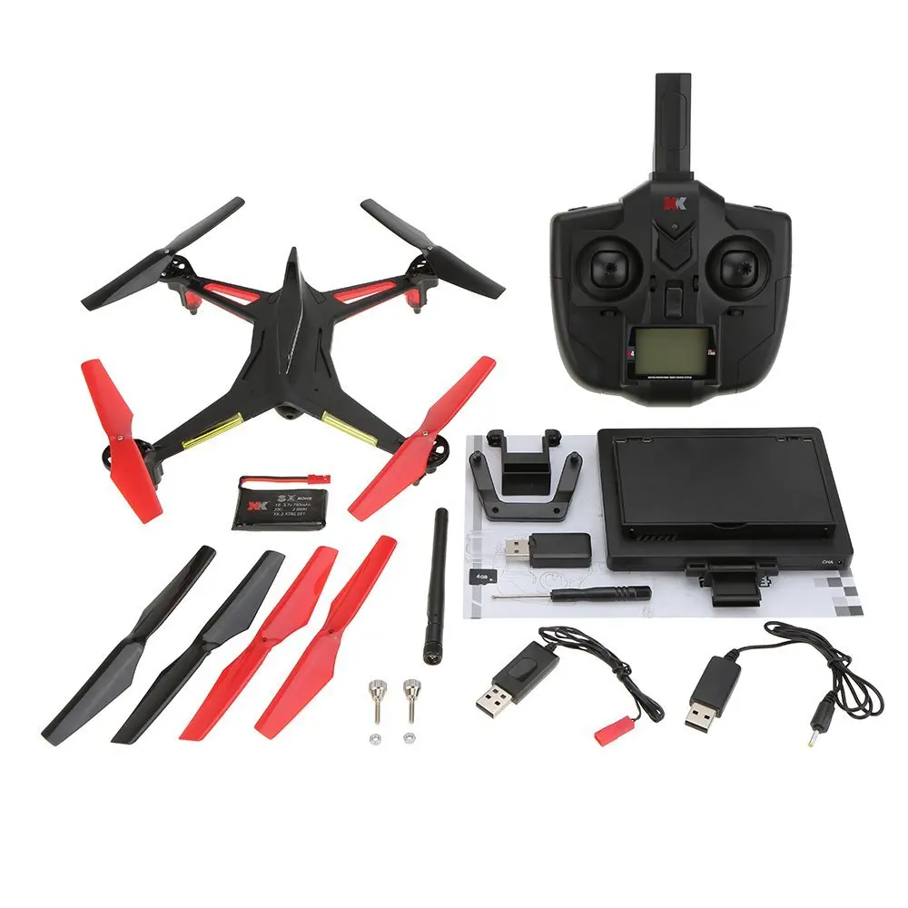 

XK Alien X250A 2.4G 4CH 6-Axis Gyro 2.0MP Camera 5.8G FPV RC Quadcopter with One Key Roll Headless Mode One Key Return Function