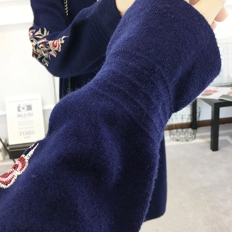 New Fashion Women Spring Autumn Knitted Sweater Long Coat Boutique Large Size Embroidery Cardigan Casual Loose Jacket OKXGNZ 936
New Fashion Women Spring Autumn Knitted Sweater Long Coat Boutique Large Size Embroidery Cardigan Casual Loose Jacket OKXGNZ 936