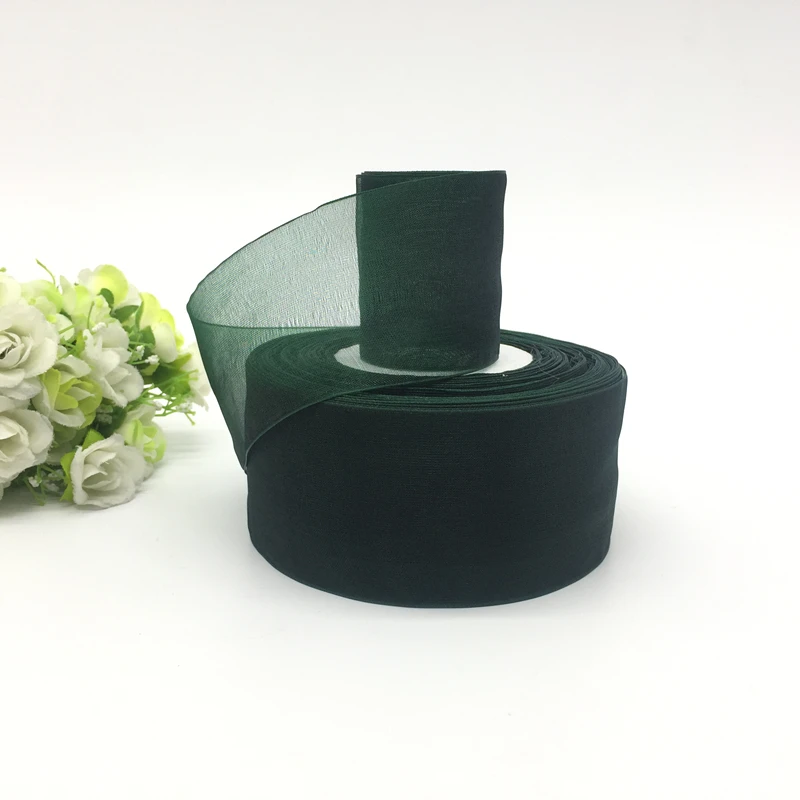 5 yds 2" 50mm Ribbon Wedding Party Decoration Handmade Organza Ribbon Gift Wrapping Hair Bows DIY Christmas Ribbon #Dark Green
5 yds 2" 50mm Ribbon Wedding Party Decoration Handmade Organza Ribbon Gift Wrapping Hair Bows DIY Christmas Ribbon #Dark Green
