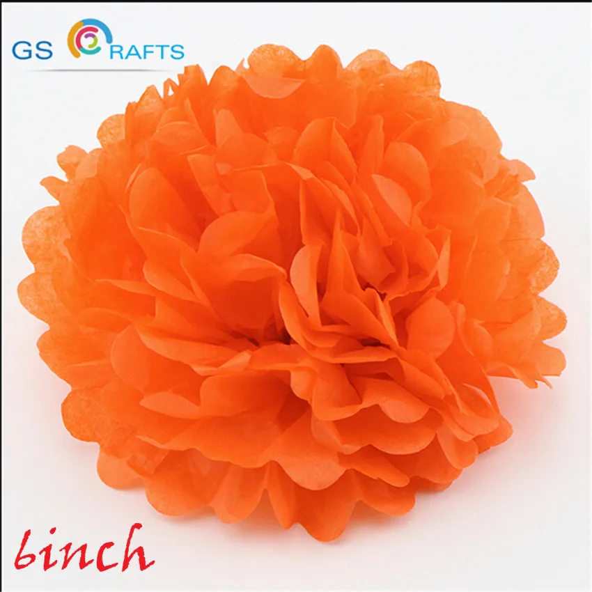 GSCRAFTS 6inch=15cm 50pcs/lot paper flowers For Home Wedding decorative flowers & wreaths
GSCRAFTS 6inch=15cm 50pcs/lot paper flowers For Home Wedding decorative flowers & wreaths