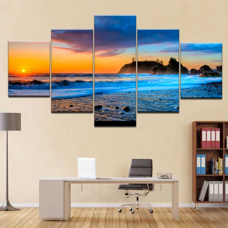 Ruby Beach sunset seascape 5 Panel HD Print wall posters Canvas Art Painting For home living room decoration
Ruby Beach sunset seascape 5 Panel HD Print wall posters Canvas Art Painting For home living room decoration