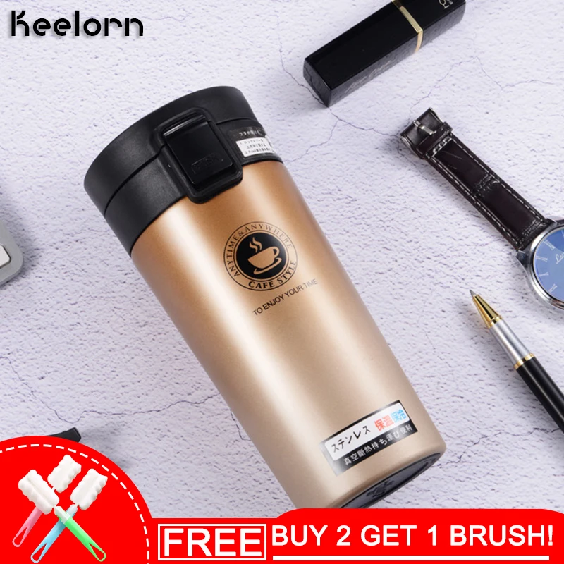 Keelorn 380ml Travel Coffee Mug Stainless Steel Thermos Tumbler Cups Vacuum Flask thermo Water Bottle Tea Mug Thermocup
Keelorn 380ml Travel Coffee Mug Stainless Steel Thermos Tumbler Cups Vacuum Flask thermo Water Bottle Tea Mug Thermocup