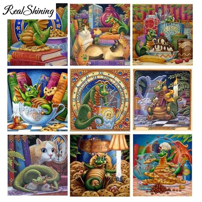 REALSHINING DIY 5D Diamond Embroidery Cartoon Dragons Full square Diamond Painting Cross Stitch Diamond Mosaic Home Decor FS2038
REALSHINING DIY 5D Diamond Embroidery Cartoon Dragons Full square Diamond Painting Cross Stitch Diamond Mosaic Home Decor FS2038