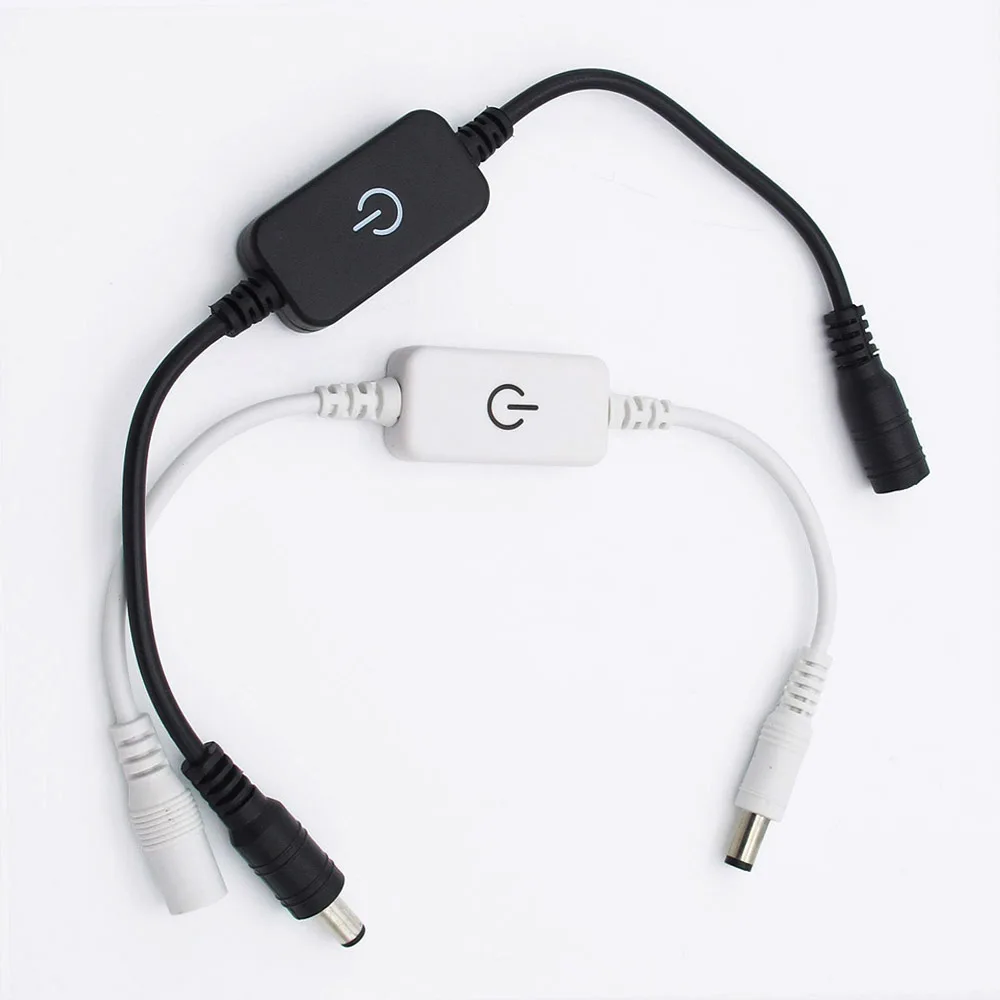 Новый Itouch диммер DC12V 24V 4A черный или белый для одноцветных светодиодных лент
