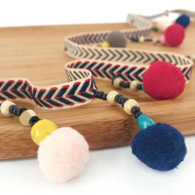 New 5 yards 10 mm Ethnic Style Plush ball retro lace ribbon for DIY Sewing Accessories Headwear or handmade decorative jewelry
New 5 yards 10 mm Ethnic Style Plush ball retro lace ribbon for DIY Sewing Accessories Headwear or handmade decorative jewelry
