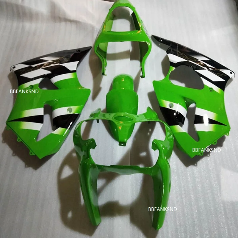 Green /black Injection fairing kit for KAWASAKI Ninja 2000-2002 ZX6R motorcycle fairings kit ZX 6R 00 01 02 white parts
Green /black Injection fairing kit for KAWASAKI Ninja 2000-2002 ZX6R motorcycle fairings kit ZX 6R 00 01 02 white parts