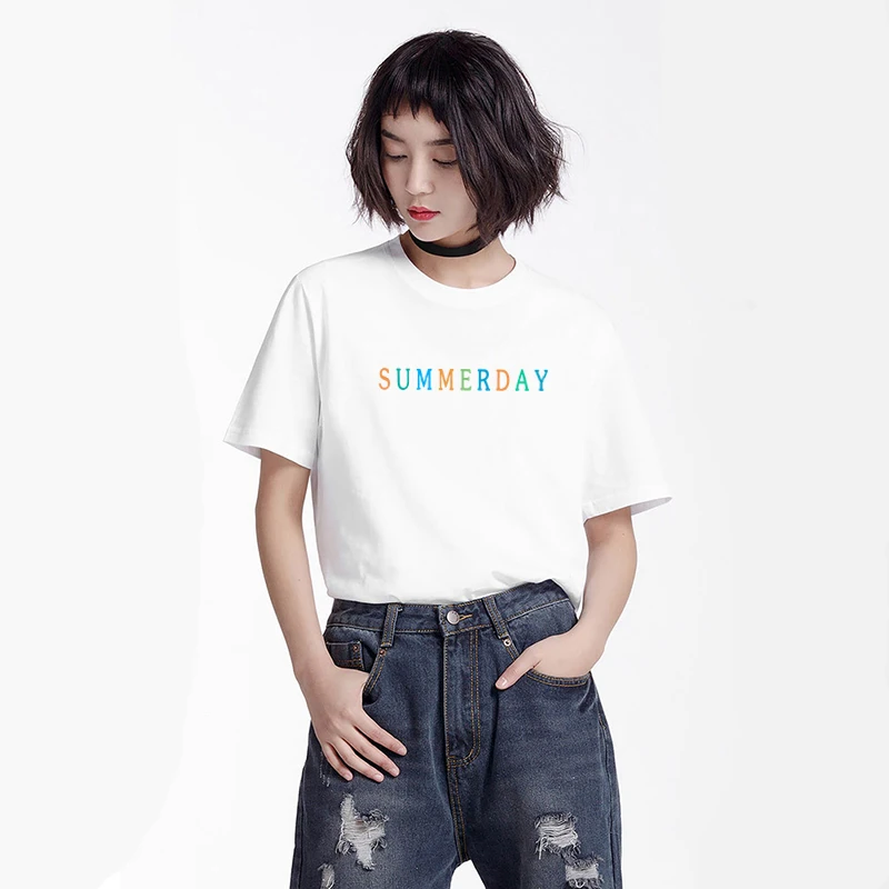 Harajuku Summer Day Letter Print Tees Shirt Women Korean Fashion Loose Style t shirt Tops Schoolgirl Streetwear Clothes Tumblr
Harajuku Summer Day Letter Print Tees Shirt Women Korean Fashion Loose Style t shirt Tops Schoolgirl Streetwear Clothes Tumblr