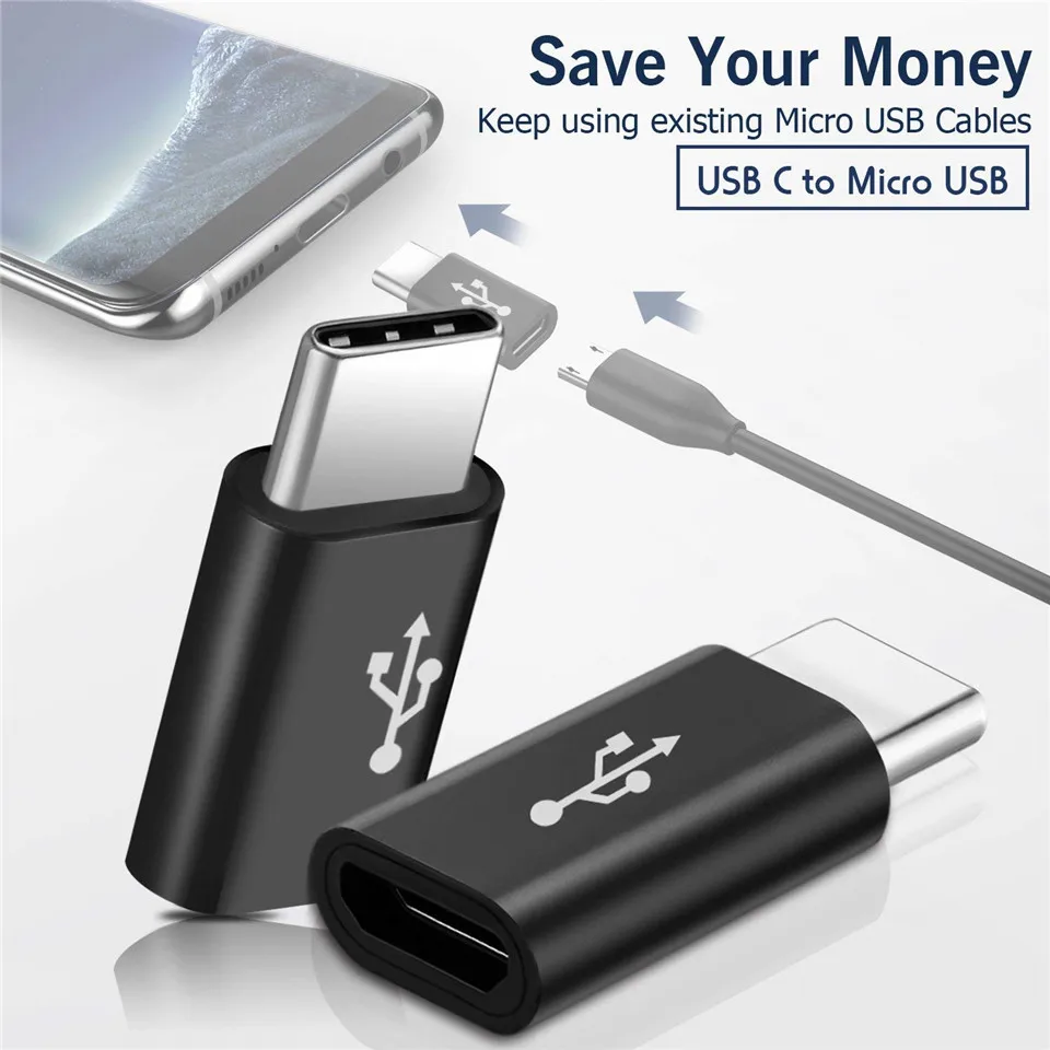 Универсальный USB 3 1 тип-c мужской разъем для Micro Женский конвертер USB-C адаптер