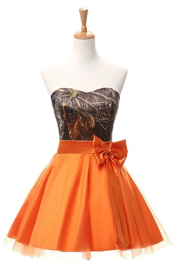 A Line Satin Camo Bridesmaid Dresses Wedding Party Dress Sweetheart Sleeveless Knee Length Lace up Corset Back
A Line Satin Camo Bridesmaid Dresses Wedding Party Dress Sweetheart Sleeveless Knee Length Lace up Corset Back