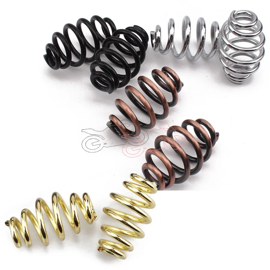 1 пара 3 "цилиндр мотоцикла Coiled Solo Seat пружины Cafe Racer Nut для Harley 883 Bobber Chopper Custom Softail| |
