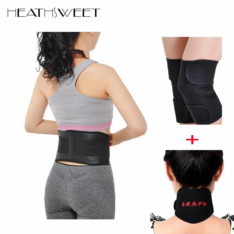 Healthsweet 4 шт./компл. САМОНАГРЕВАЮЩАЯСЯ поясная поддержка турмалиновый пояс