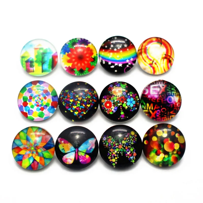 New Style Round Colourful Butterfly Flower 18mm Print Glass Snap Buttons Charms Fit DIY Snap Bracelets&Bangles Jewelry
New Style Round Colourful Butterfly Flower 18mm Print Glass Snap Buttons Charms Fit DIY Snap Bracelets&Bangles Jewelry