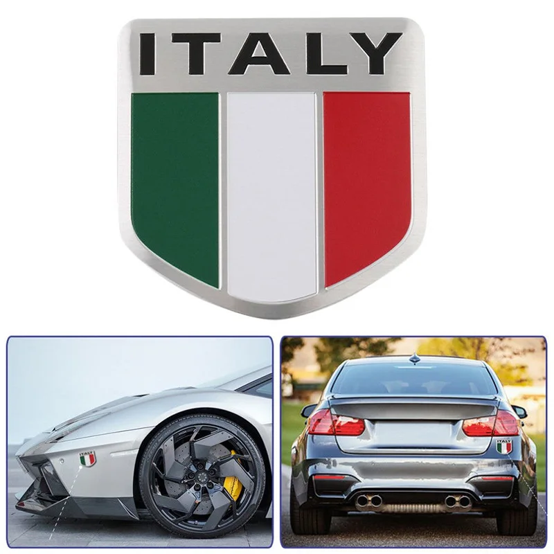 Hot sale 3D Aluminum Italy car Sticker Auto Badge Decal Italy Flag Car-styling accessories Emblem stickers
Hot sale 3D Aluminum Italy car Sticker Auto Badge Decal Italy Flag Car-styling accessories Emblem stickers