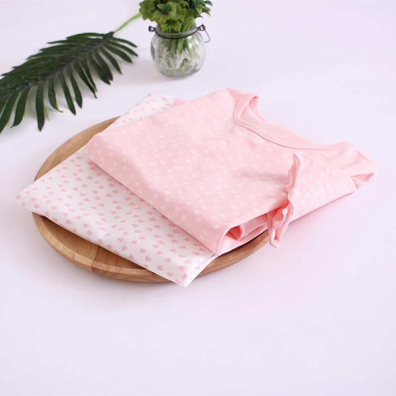 Однотонная одежда для сна девочек Ночные рубашки в горошек Летние детские пижамы