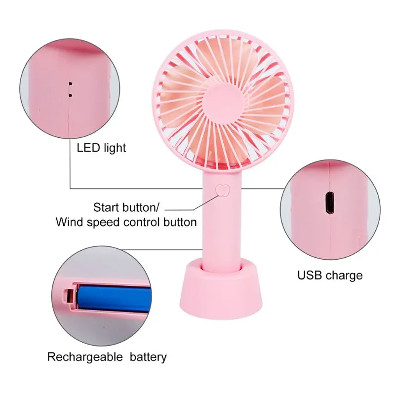 Mini Handheld Fan Portable Rechargeable Battery Operated Cooling Desktop with Base 3 Modes for Home Office Travel Outdoor 
Mini Handheld Fan Portable Rechargeable Battery Operated Cooling Desktop with Base 3 Modes for Home Office Travel Outdoor