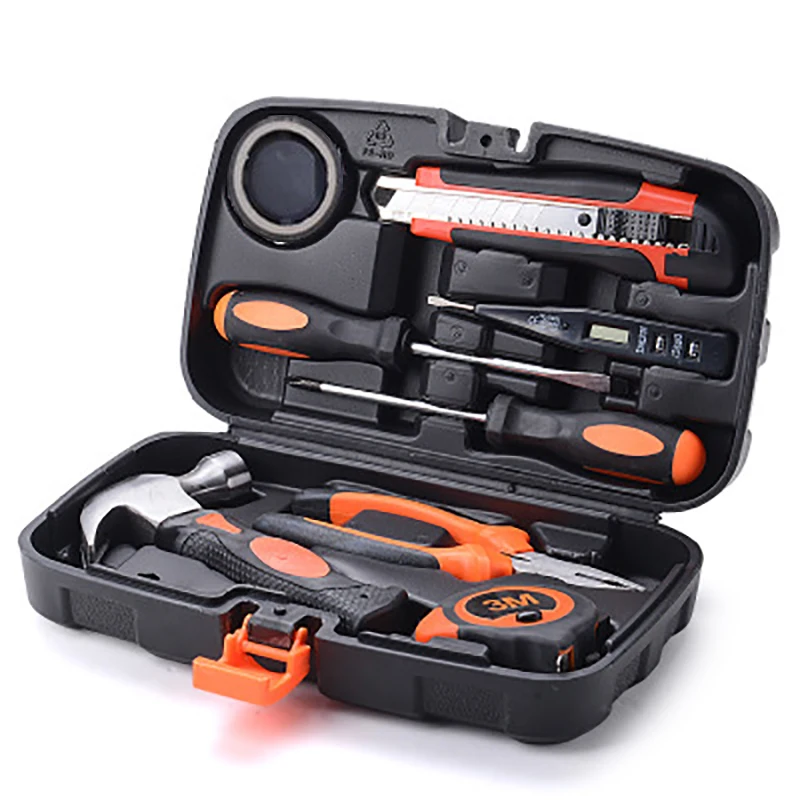Prostormer 9 pcs Toolbox Hardware Handheld Multi-Function Home Hand Tool Set Electric Wood Repair | Инструменты