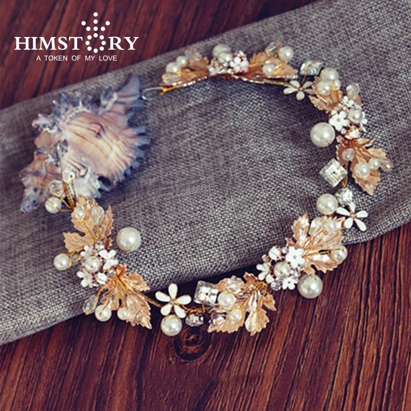 Handmade Baroque Style Gold Leaf White Flower Crystal Wedding Headband Alloy Bridal Headpiece hair accessories
Handmade Baroque Style Gold Leaf White Flower Crystal Wedding Headband Alloy Bridal Headpiece hair accessories