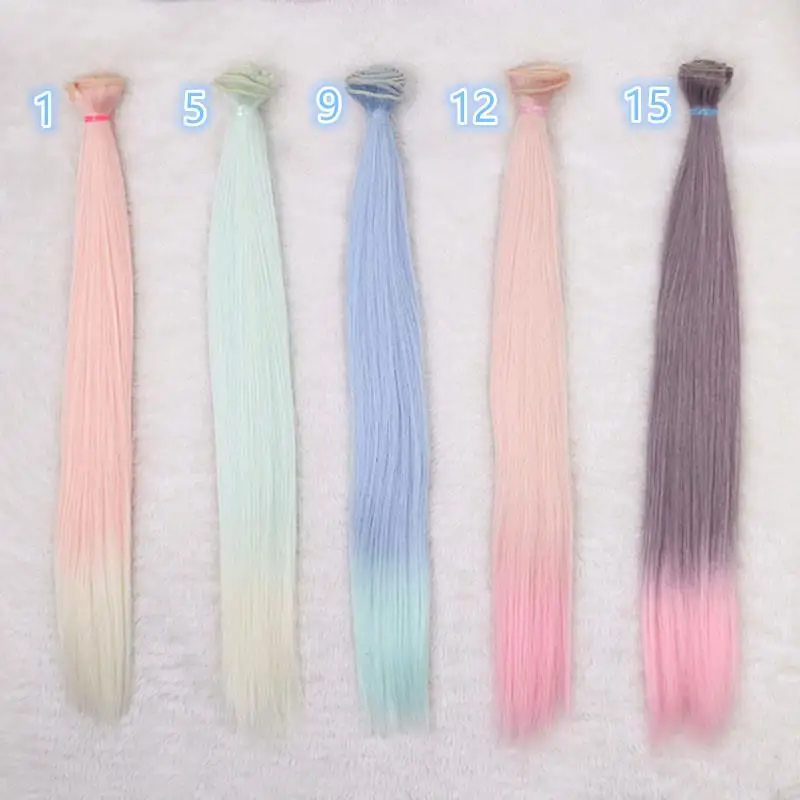 1pcs 35cm/50cm BJD SD Doll chole Ye Luoli Wigs DIY Fapai straight hairs/ wigs High-temperature fiber Hair gradient color hair
1pcs 35cm/50cm BJD SD Doll chole Ye Luoli Wigs DIY Fapai straight hairs/ wigs High-temperature fiber Hair gradient color hair