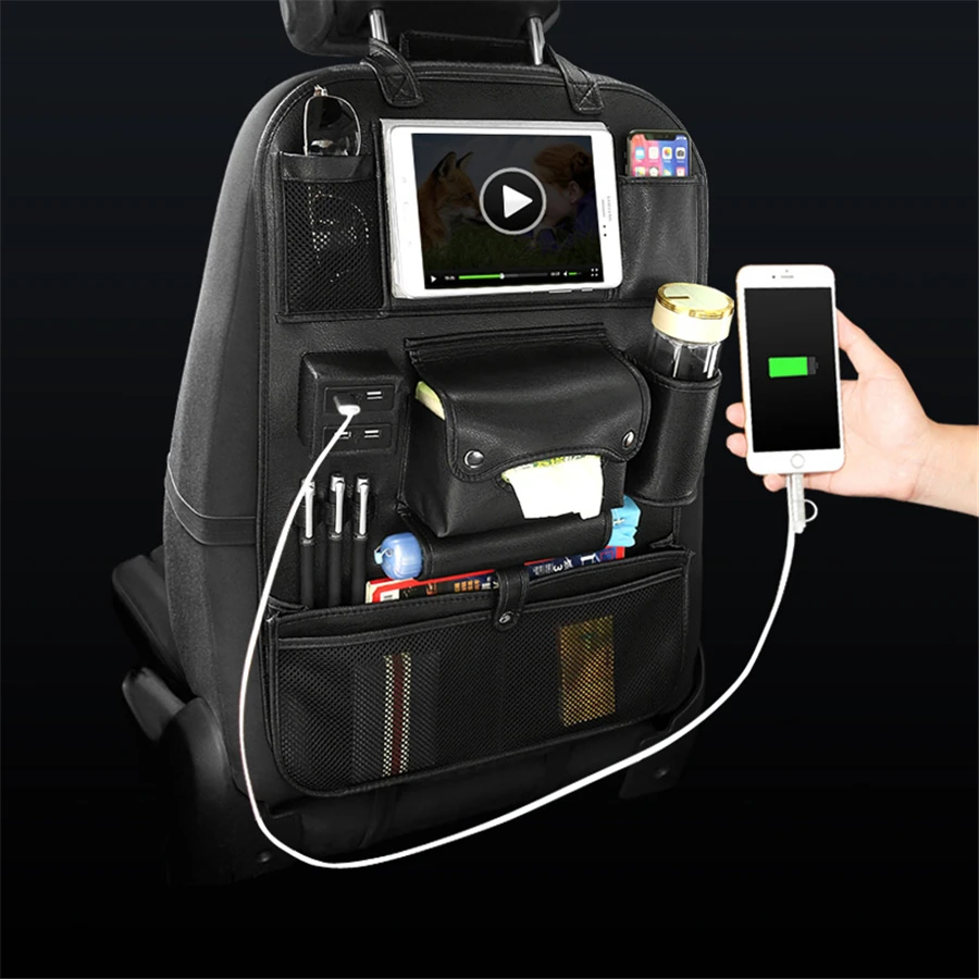 New Car seat leather storage bag Seat back organizer Pu Leather Multifunction pocket stowing Tidying auto accessories
New Car seat leather storage bag Seat back organizer Pu Leather Multifunction pocket stowing Tidying auto accessories