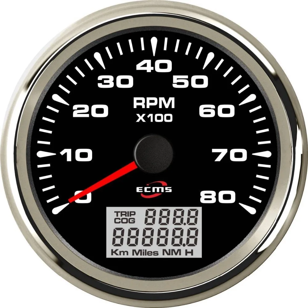 New Design Marine Boat Automotive Tachometer RPM 0-8000RPM 9-32V Pulse 85mm 3.35 Inch 316L Chrome Bezel Black Dial 902-00019
New Design Marine Boat Automotive Tachometer RPM 0-8000RPM 9-32V Pulse 85mm 3.35 Inch 316L Chrome Bezel Black Dial 902-00019