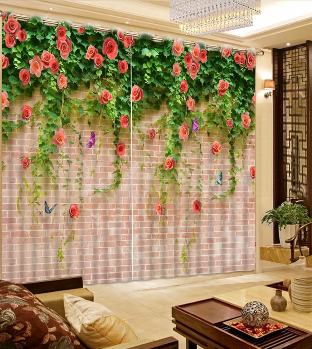 Custom Window Curtains Rose Curtains For Bedroom Blackout 3D Curtains Printing Home Hotel Wall Living Room Drapes Cortinas
Custom Window Curtains Rose Curtains For Bedroom Blackout 3D Curtains Printing Home Hotel Wall Living Room Drapes Cortinas