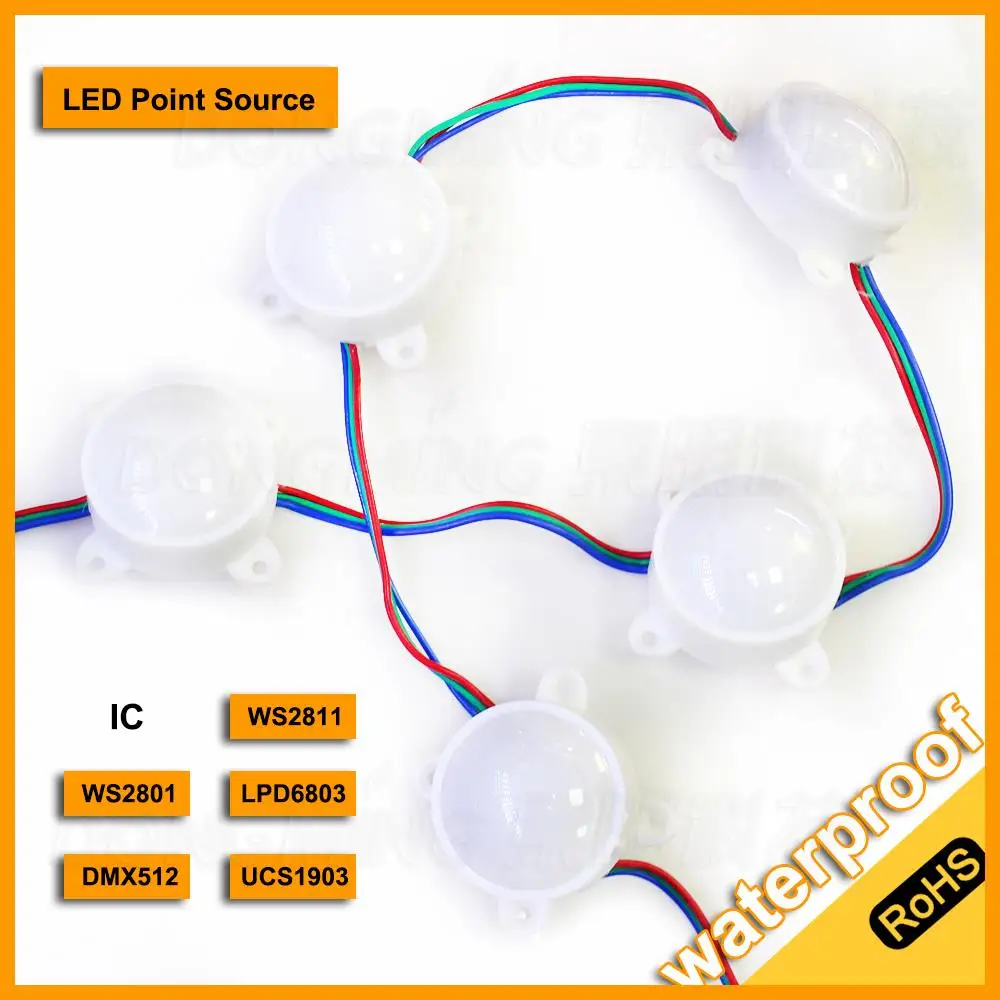 40pcs/lot SMD 5050 6leds/pcs r23 12V DMX512 LED Pixel Module ball string light lamps RGB Waterproof addressable point lighting
40pcs/lot SMD 5050 6leds/pcs r23 12V DMX512 LED Pixel Module ball string light lamps RGB Waterproof addressable point lighting